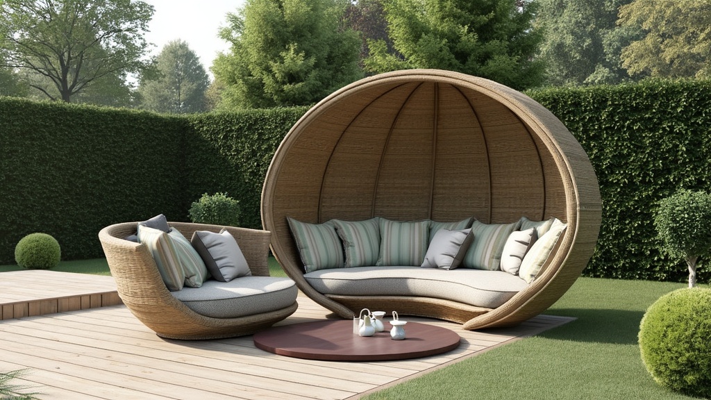 salon de jardin demi cercle