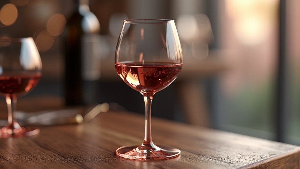 verre a vin rose gold