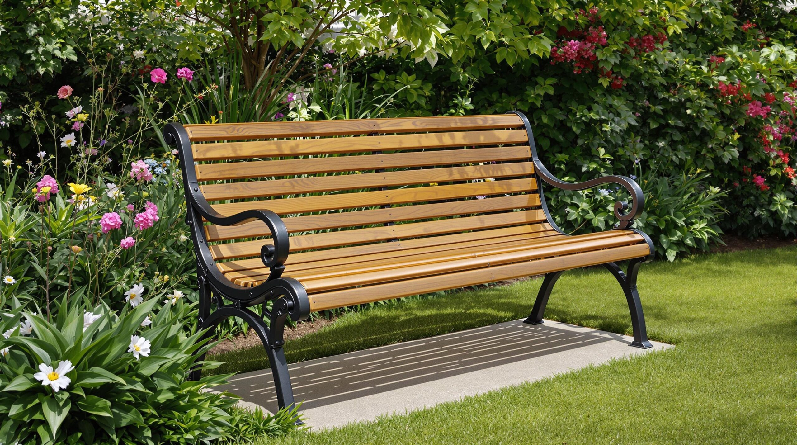 banc de jardin a bascule