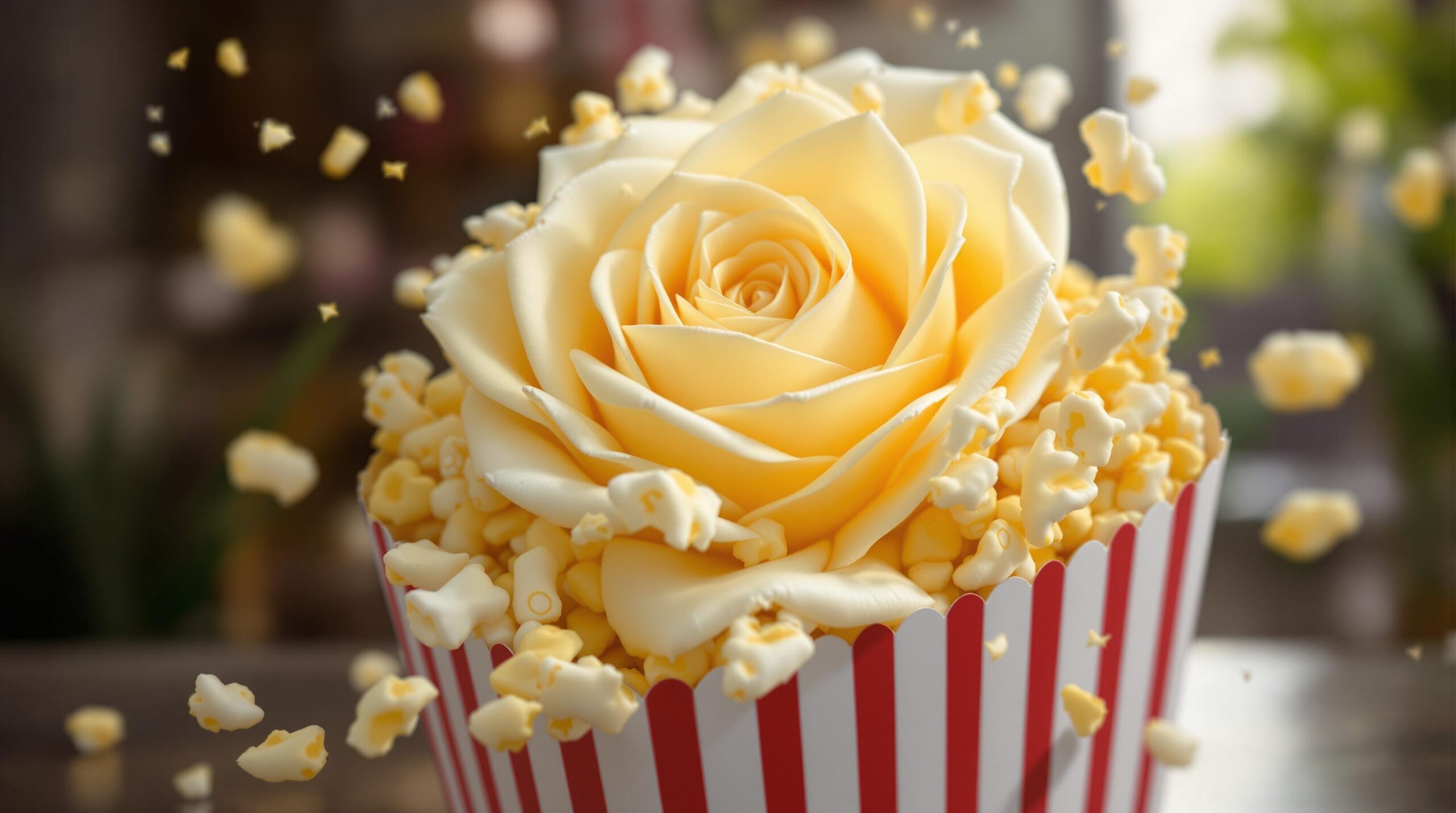 boite a pop corn rose