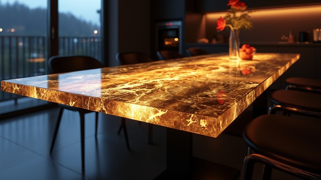 chemin de table lumineux