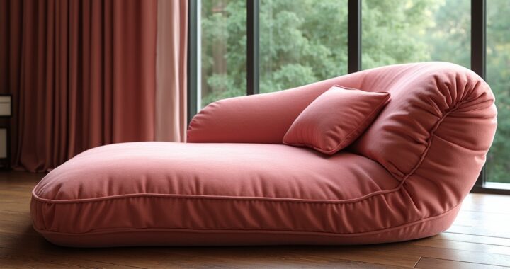 coussin de chaise rose