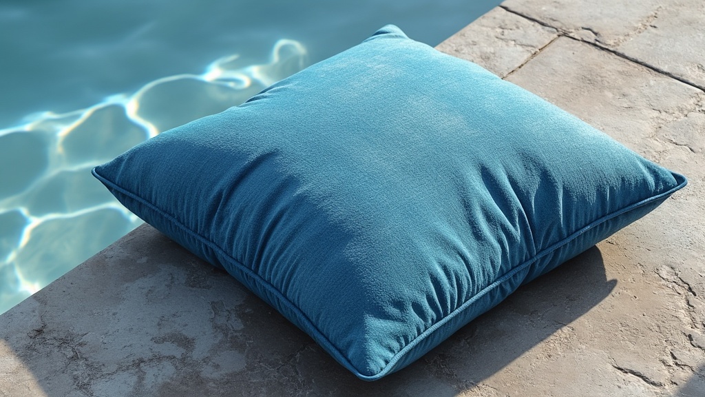 coussin de sol bleu marine