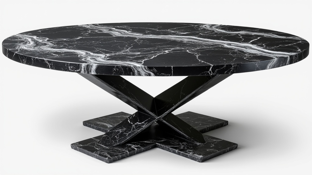 déco table noir et argent