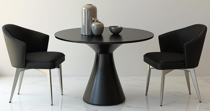 deco table noir or argent