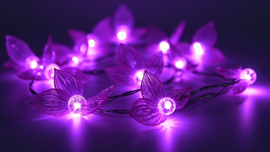 guirlande lumineuse violette led