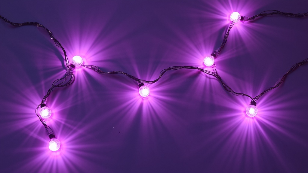 guirlande lumineuse violette led