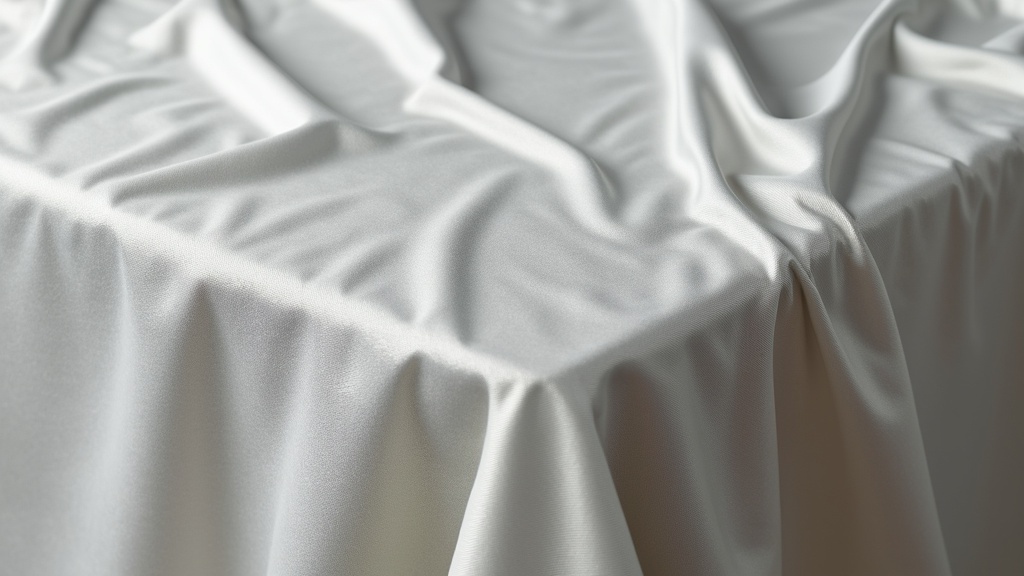 nappe blanche et argent