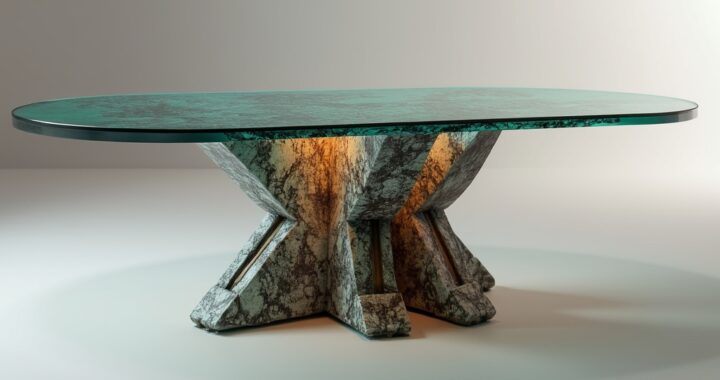 table en verre pliante