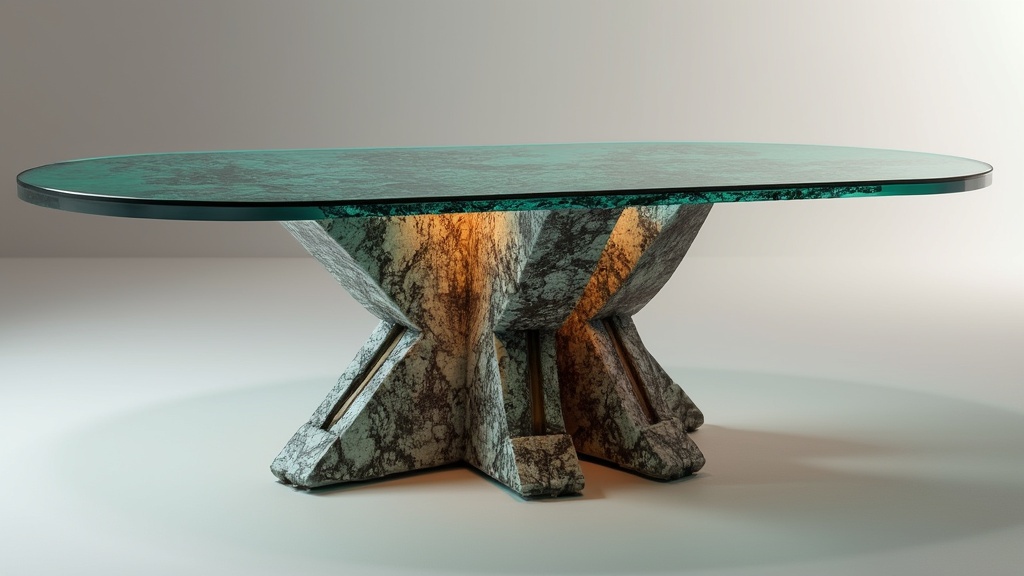 table en verre pliante