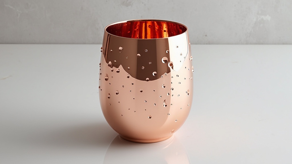 verre plastique rose gold