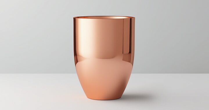 verre plastique rose gold