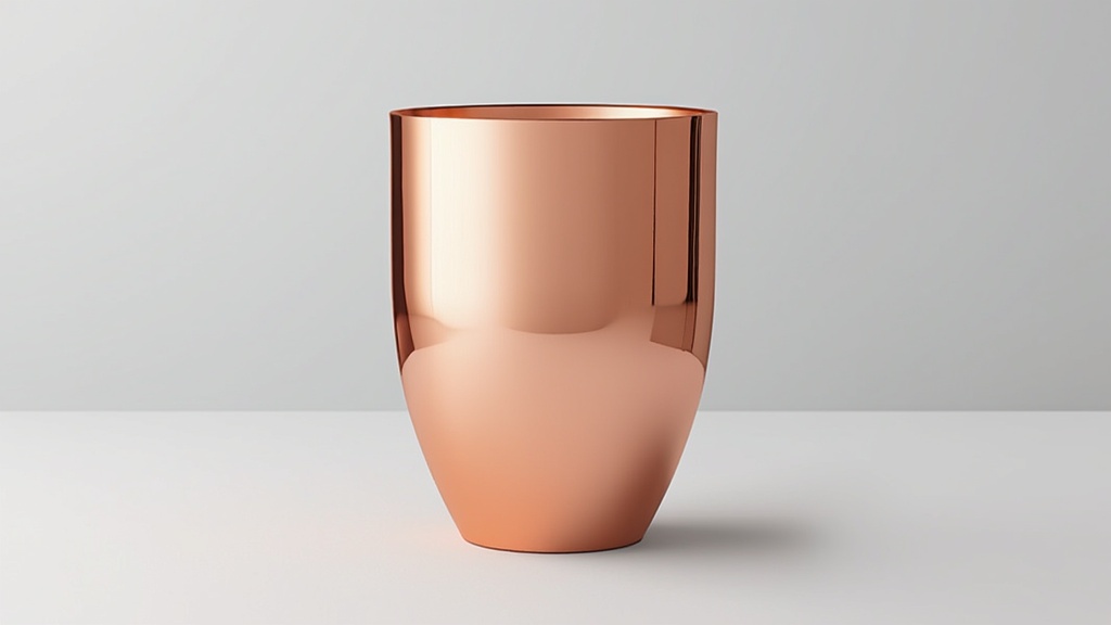 verre plastique rose gold