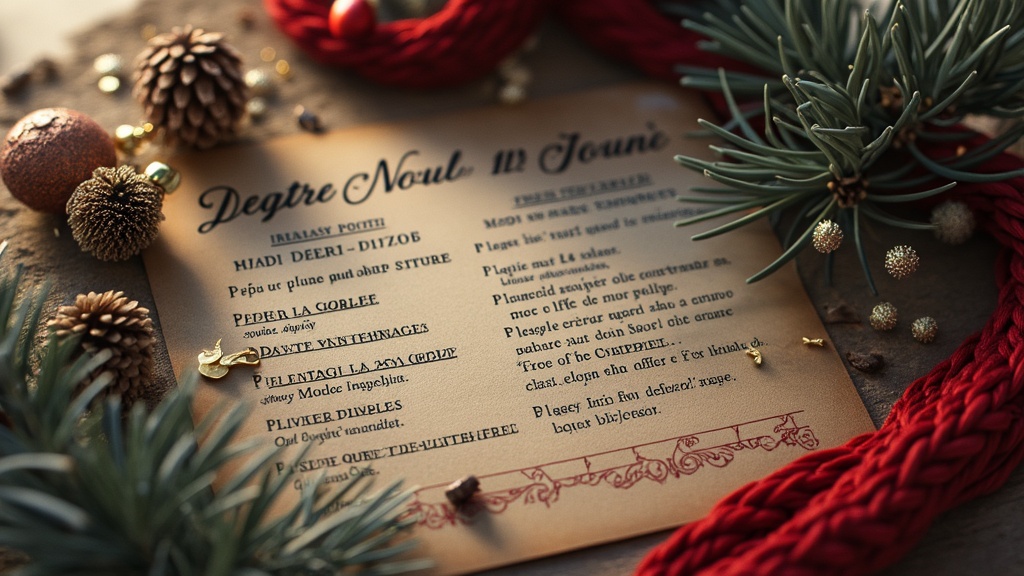 accessoires du père noël liste